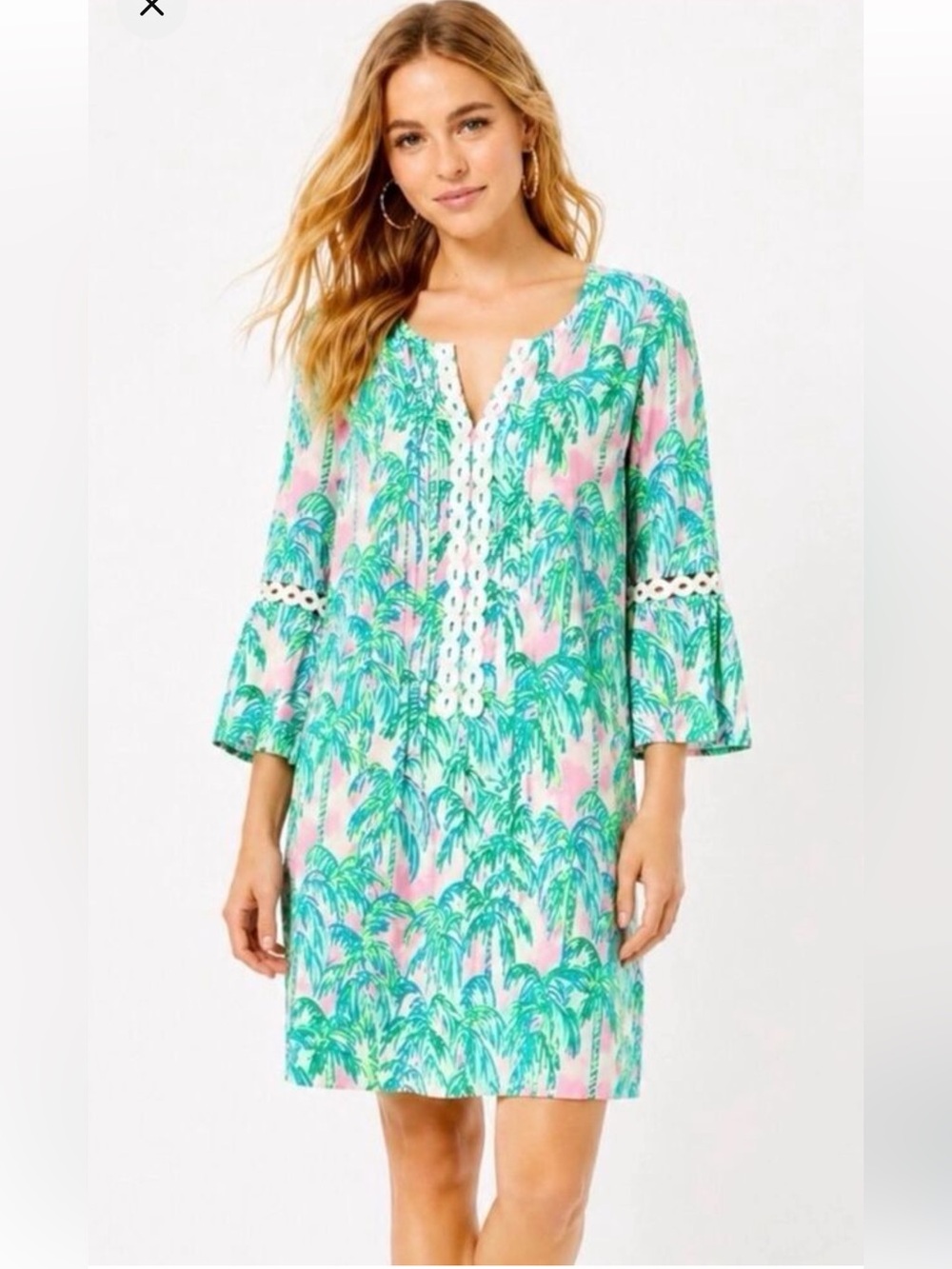 Lilly Pulitzer Hollie Tunic Dress with Pink Blossom Suite Views